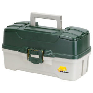 Plano Three-Tray Tackle Box - Green/Sandstone