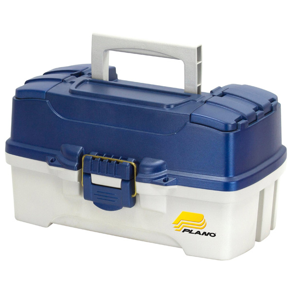 Plano Two-Tray Tackle Box - Blue/Sandstone 1 Plano Two-Tray Tackle Box - Blue/Sandstone