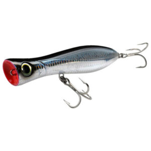 Yo-Zuri Bull Pop Floating Fishing Lure - Holographic Black Silver