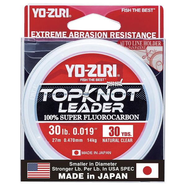 Yo-Zuri TopKnot Leader, 50lb 30yd - Natural Clear 1 Yo-Zuri TopKnot Leader - Natural Clear