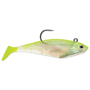 Storm WildEye Swim Shad Soft Bait Lures - Shiner Chartreuse Silver