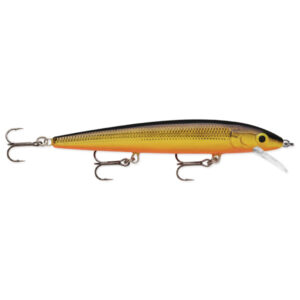 Rapala Husky Jerk Fishing Lure - Gold (3 Hook)