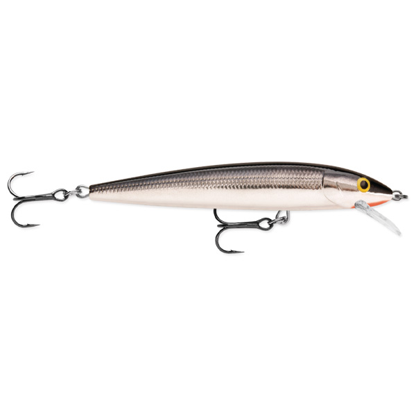 Rapala Husky Jerk Fishing Lure, 4" - Silver 1 Rapala Husky Jerk Fishing Lure - Silver (2 Hook)