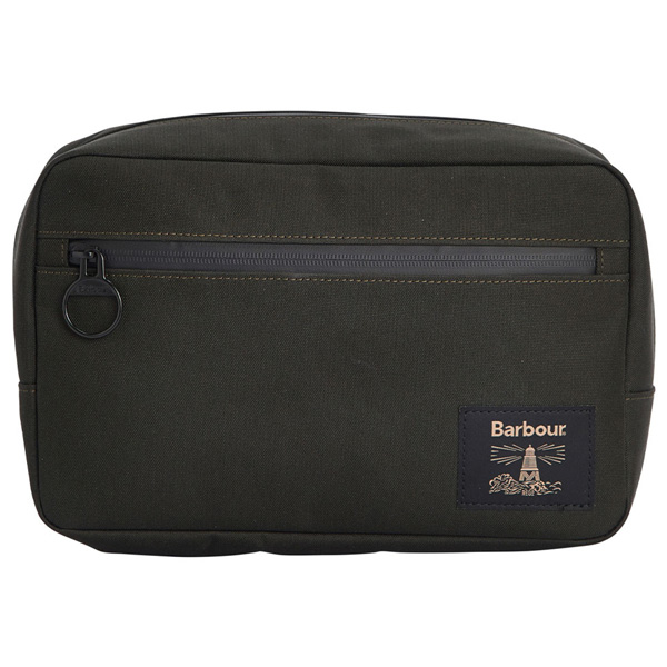 Barbour Field Washbag - Olive or Tan 1 Barbour Field Washbag - Olive/Black