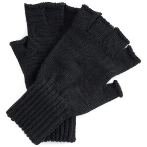 Barbour Fingerless Gloves - Black