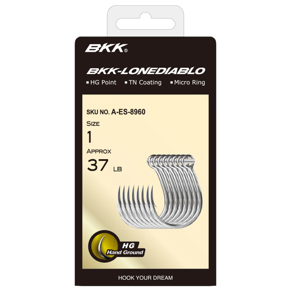 BKK Hooks BKK-LONEDIABLO Fishing Hooks, 2/0 1 BKK Hooks BKK-LONEDIABLO Fishing Hooks