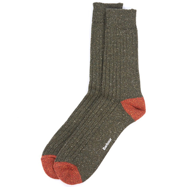 Barbour Houghton Socks - Various Colors 3 Barbour Houghton Socks - Olive/Burnt Orange
