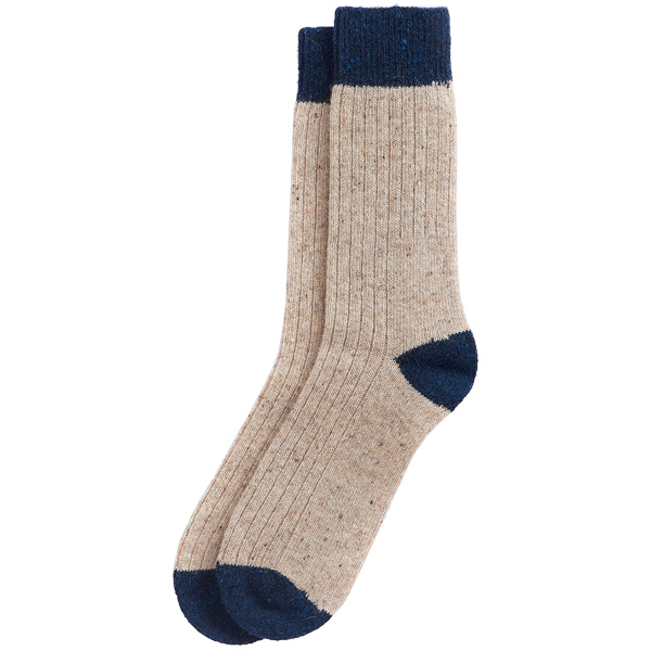 Barbour Houghton Socks - Various Colors 4 Barbour Houghton Socks - Stone/Navy