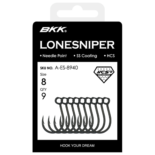 BKK Hooks LONESNIPER Fishing Hooks, #1 1 BKK Hooks LONESNIPER Fishing Hooks