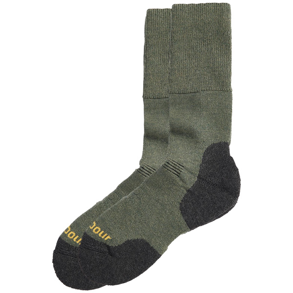 Barbour Cragg Boot Socks - Navy or Olive 2 Barbour Cragg Boot Socks - Olive