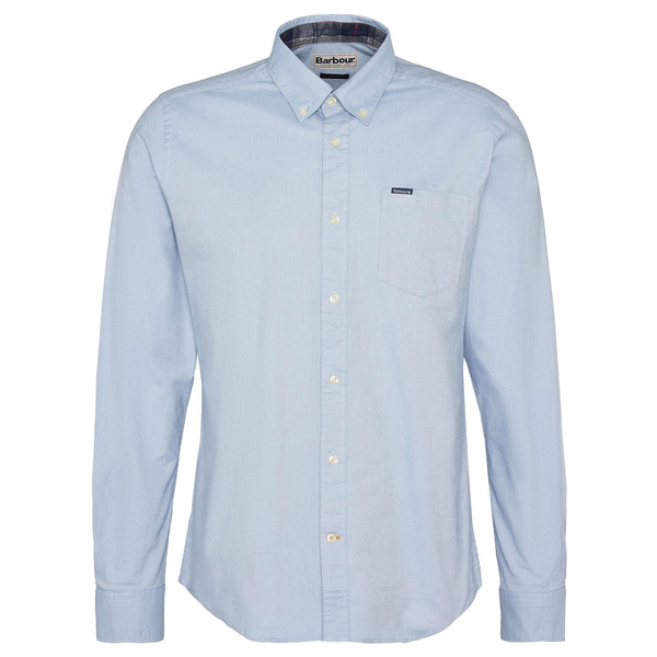 Barbour Marsden Tailored Long-Sleeved Shirt - Various Colors 2 Barbour Marsden Tailored Long-Sleeved Shirt - Cool Blue