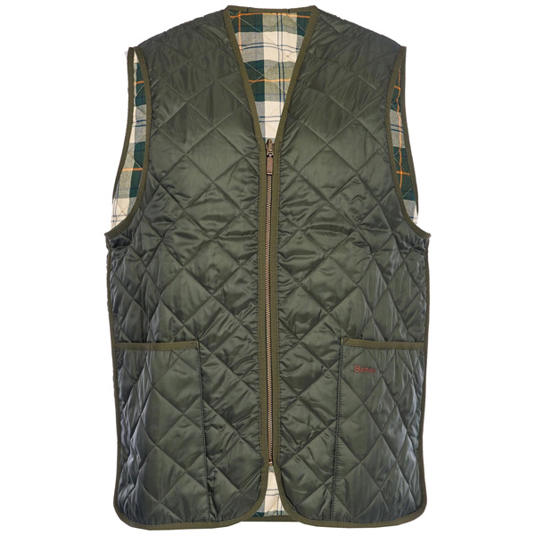 Barbour Quilted Waistcoat with Zip-In Liner - Olive/Ancient 1 Barbour Quilted Waistcoat with Zip-In Liner - Olive/Ancient
