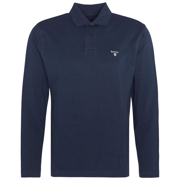 Barbour Original Sports Long-Sleeved Polo Shirt - Navy 1 Barbour Original Sports Long-Sleeved Polo Shirt - Navy