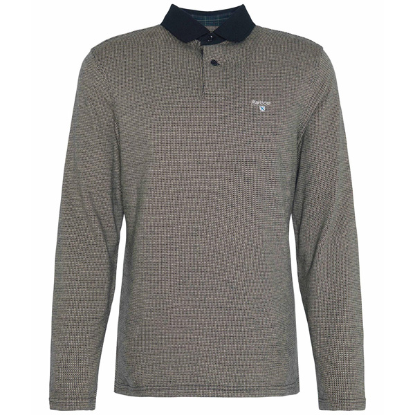 Barbour Walkford Long-Sleeved Polo Shirt - Classic Black 1 Barbour Walkford Long-Sleeved Polo Shirt - Classic Black