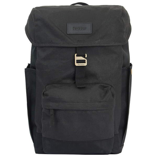 Barbour Essential Wax Backpack - Classic Black 1 Barbour Essential Wax Backpack - Classic Black