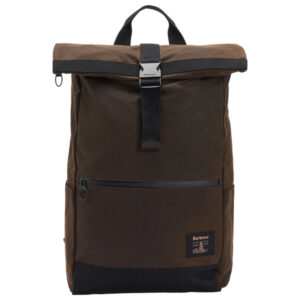 Barbour Field Roll-Top Waxed Backpack