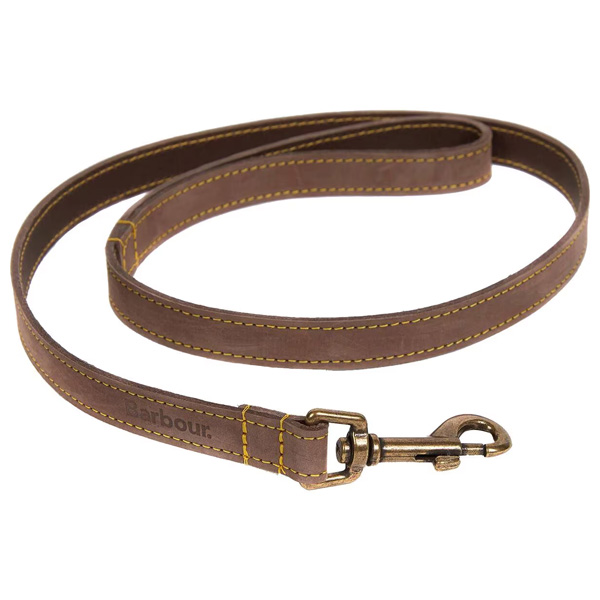 Barbour Leather Dog Lead - Various Colors 1 Barbour Leather Dog Lead - Brown