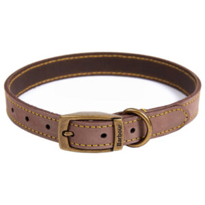 Barbour Leather Dog Collar - Brown