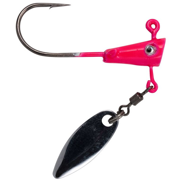 Leland's Lures Fin Spin Jigheads, 1/16oz - Pink 1 Leland's Lures Fin Spin Jigheads - Pink