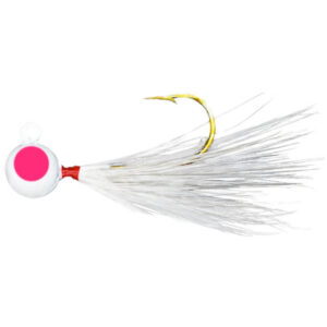 Leland's Lures Pop-Eye Jig Lures - Gray/White