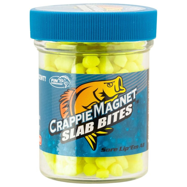 Leland's Lures Crappie Magnet Slab Bites - Chartreuse 1 Leland's Lures Crappie Magnet Slab Bites - Chartreuse