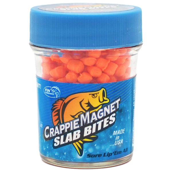 Leland's Lures Crappie Magnet Slab Bites - Orange 1 Leland's Lures Crappie Magnet Slab Bites - Orange