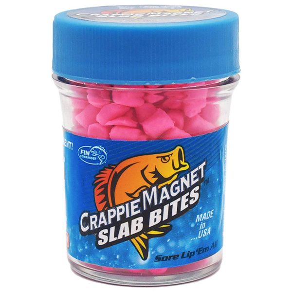 Leland's Lures Crappie Magnet Slab Bites - Pink 1 Leland's Lures Crappie Magnet Slab Bites - Pink