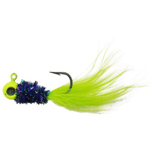 Leland's Lures Eye Hole Hair Jig Lures - Junebug