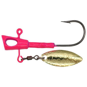 Leland's Lures Fin Spin Eye Hole Jig Lures - Pink