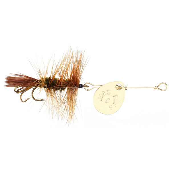 Joe's Flies Short Striker Classic Inline Spinner Lure, #10 - Brown Hackle 1 Joe's Flies Short Striker Classic Inline Spinner Lure - Brown Hackle