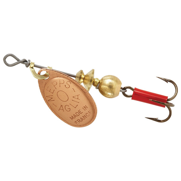 Mepps Aglia Plain Treble Spinner Lure, #0 - Copper 1 Mepps Aglia Plain Treble Spinner Lure, #0 - Copper