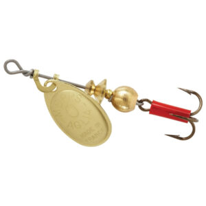 Mepps Aglia Plain Treble Spinner Lure, #0 - Gold