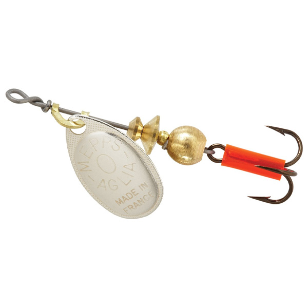 Mepps Aglia Plain Treble Spinner Lure, #0 - Silver 1 Mepps Aglia Plain Treble Spinner Lure, #0 - Silver