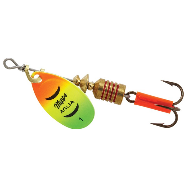Mepps Aglia Plain Treble Spinner Lure, #1 - Hot Firetiger 1 Mepps Aglia Plain Treble Spinner Lure, #1 - Hot Firetiger