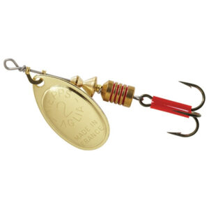 Mepps Aglia Plain Treble Spinner Lure, #2 - Gold