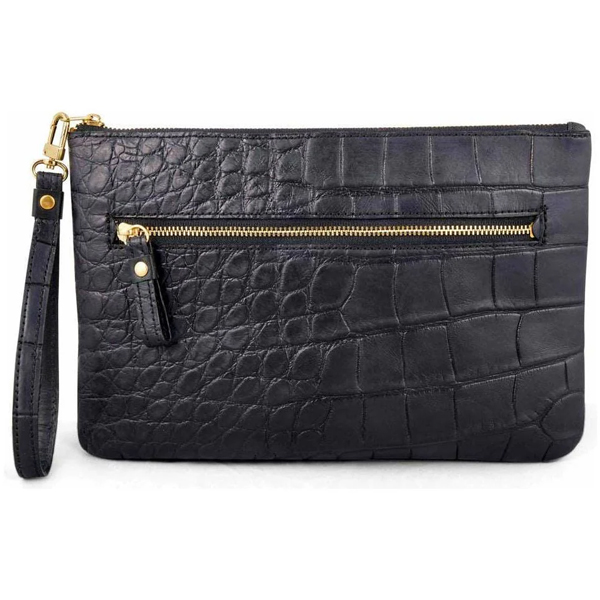 Southern Trapper The "First Lady" Alligator Clutch Handbag - Black 1 Southern Trapper First Lady ALIGATOR Clutch Black