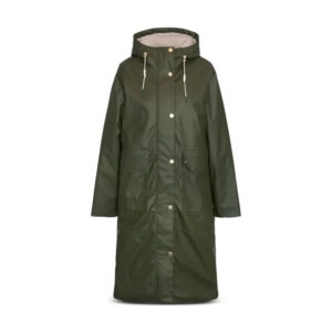 Barbour Beth Showerproof Jacket - Deep Olive/Light Sand/Pastel Pink