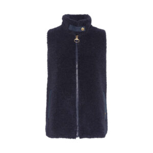 Barbour Elisha Fleece Gilet - Dark Navy/Military Brown/Light Sand