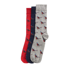 Barbour Pheasant Socks Gift Set - Blue Granite or Forest Mist