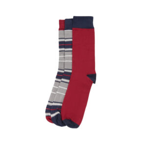 Barbour Tartan Sock Gift Box - Blue Granite