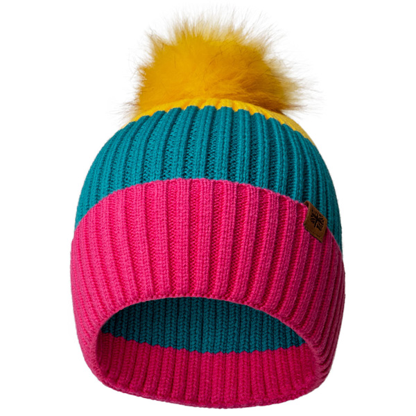 Britt's Knits Wonderland Collection Kid's Pom Hat - Yellow 1 Britt's Knits Wonderland Collection Kid's Pom Hat - Yellow