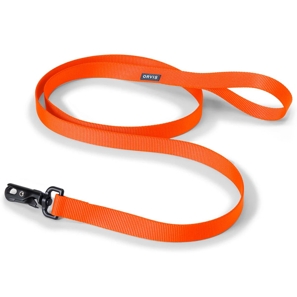 Orvis Woven Polyester Dog Leash - Blaze 1 Orvis Woven Polyester Dog Leash - Blaze