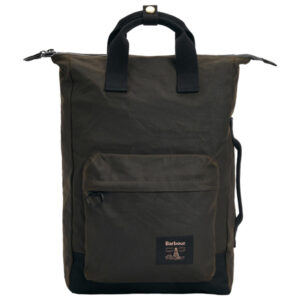 Barbour Field Waxed Backpack - Olive/Black