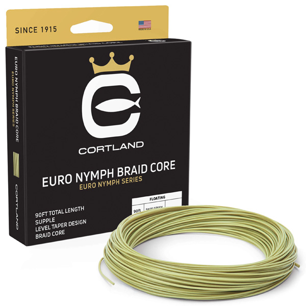 Cortland Line Company Euro Nymph Braid Core Fly Fishing Line, Level 1 Cortland Line Company Euro Nymph Braid Core Fly Fishing Line