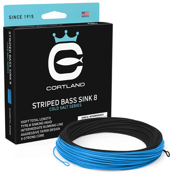 Cortland Line Company Cold Salt Series Striped Bass Sink 8 Fly Fishing Line, WF10S/I 1 Cortland Line Company Cold Salt Series Striped Bass Sink 8 Fly Fishing Line