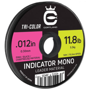 Cortland Line Company Indicator Mono Leader Material - Tricolor