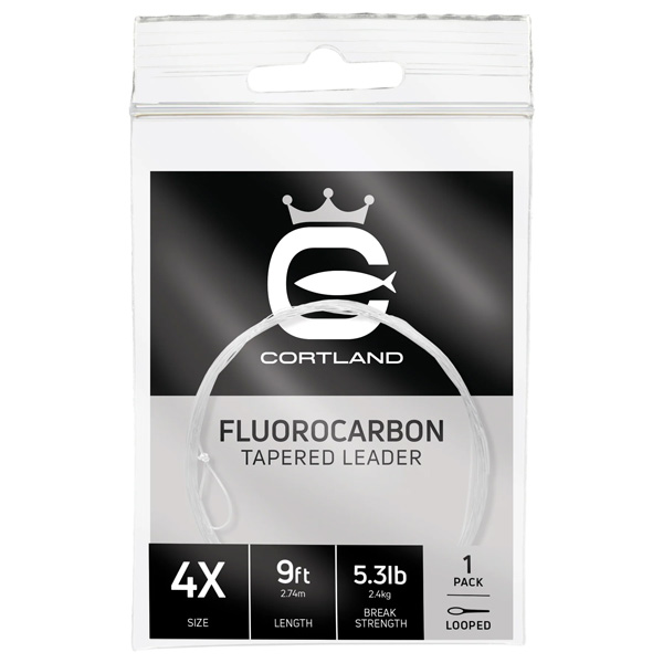 Cortland Line Company Fluorocarbon Tapered Leader, 6X 1 Cortland Line Company Fluorocarbon Tapered Leader