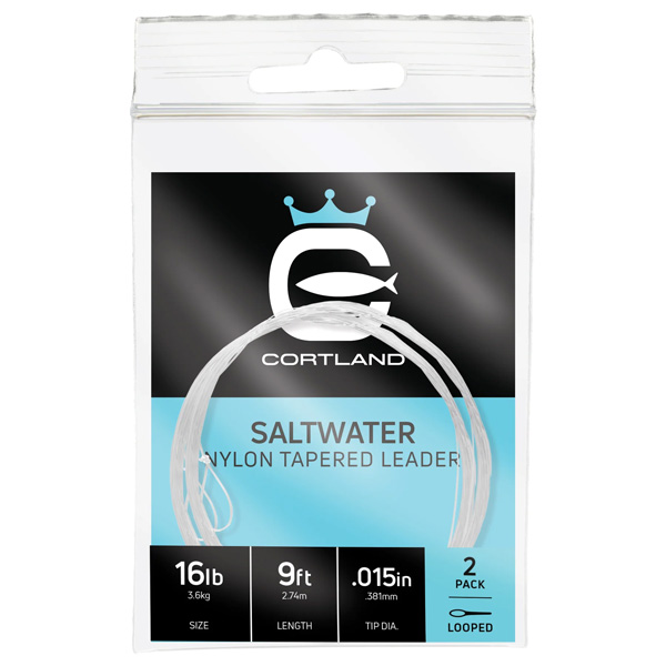 Cortland Line Company Saltwater Nylon Tapered Leaders, 7.5' 30lb 1 Cortland Line Company Saltwater Nylon Tapered Leaders