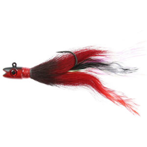 Jigging World Bass Candy Bucktail Jig Lure - Red/Black