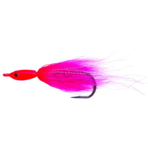 Jigging World Fluke Candy Teaser Lures V2 with Bucktail - Pink